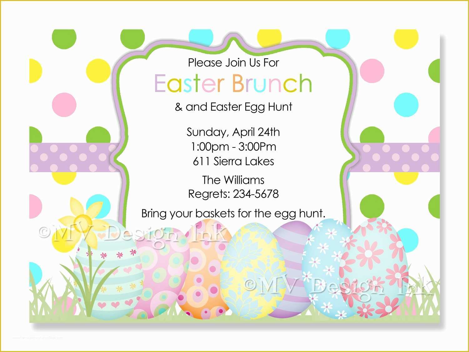 Spring Party Invitation Templates Free Of Easter Birthday Invitations Ideas – Bagvania Free