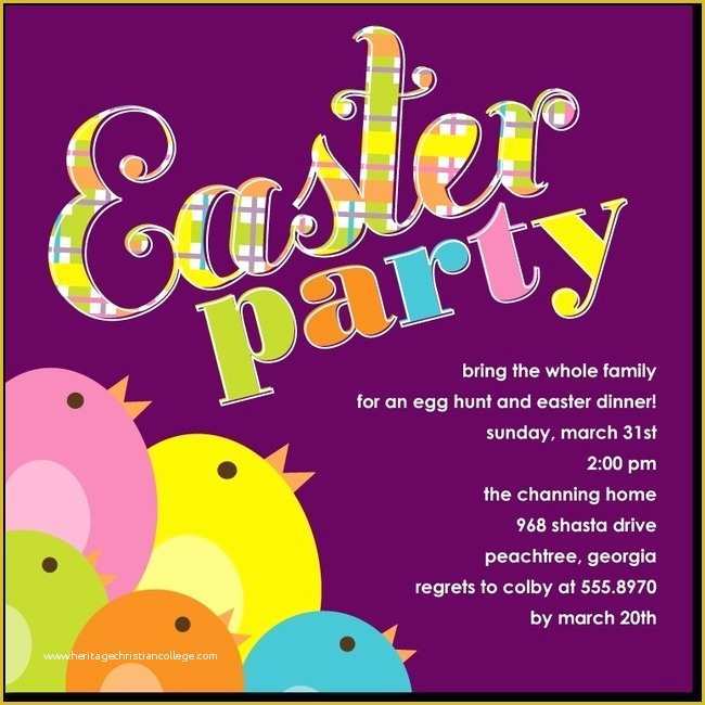Spring Party Invitation Templates Free Of Easter Invitation Wording Ideas – Hd Easter