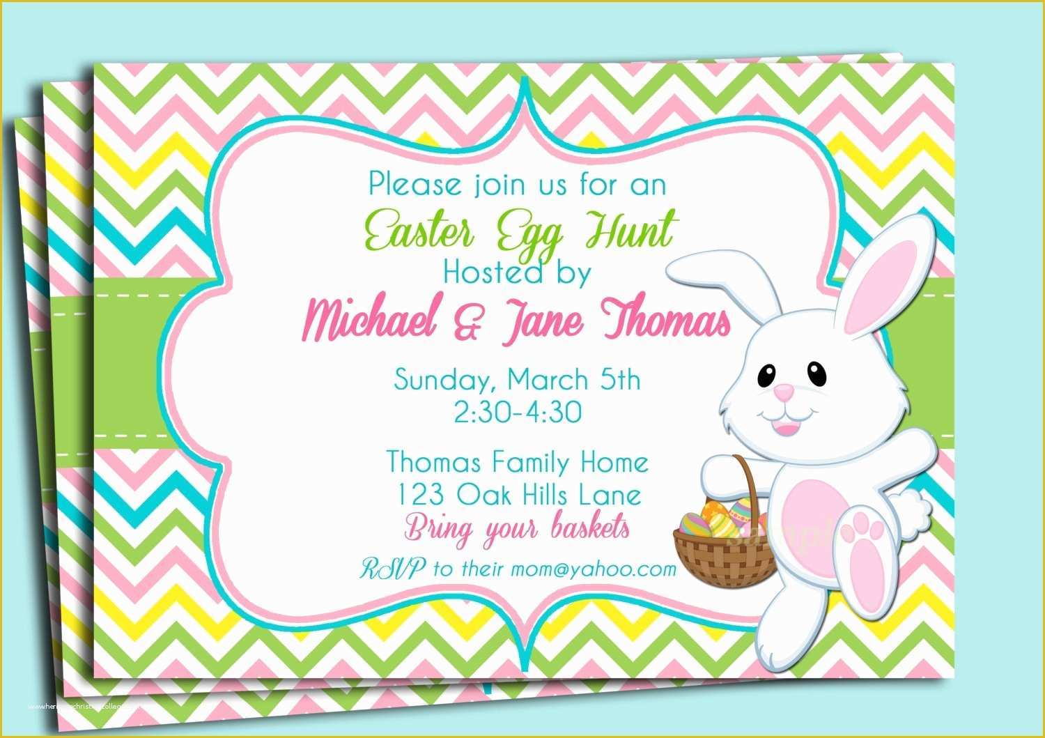 Spring Party Invitation Templates Free Of Free Printable Easter Invitation Templates – Hd Easter