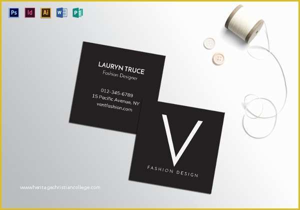 Square Business Card Template Free Of 22 Square Business Cards Free Psd Eps Illustrator