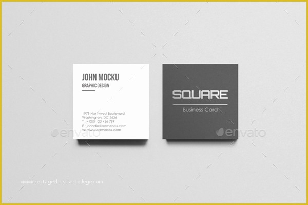 Square Business Card Template Free Of 75 Business Card Mockups Free & Premium Psd Templates