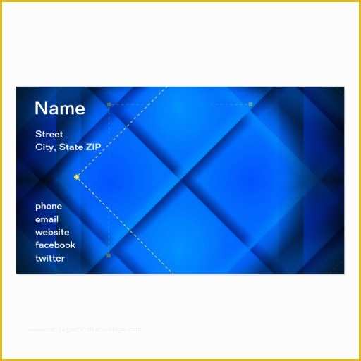 Square Business Card Template Free Of Blue Square Double Sided Standard Business Cards Pack