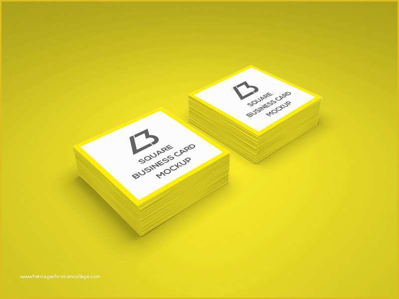 Square Business Card Template Free Of Free Square Business Card Psd Mockup by Lendbrand Dribbble