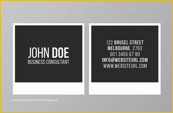 Square Business Card Template Free Of Mini Square Business Card Psd Templates Design