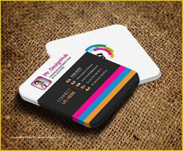 Square Business Card Template Free Of Mini Square Business Card Psd Templates Design