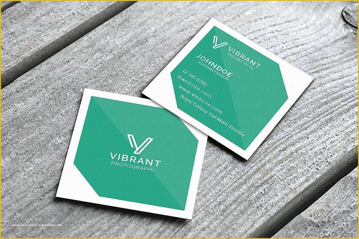 Square Business Card Template Free Of Simple Square Business Card Business Card Templates