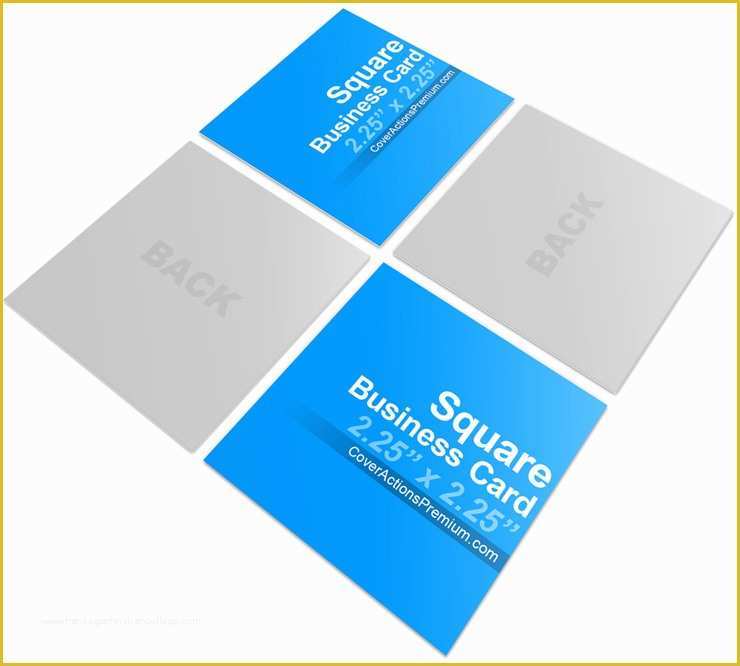 Square Business Card Template Free Of Square Business Card Mock Ups