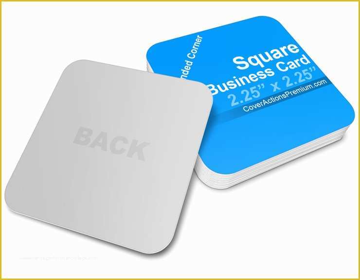 Square Business Card Template Free Of Square Business Card Mockup
