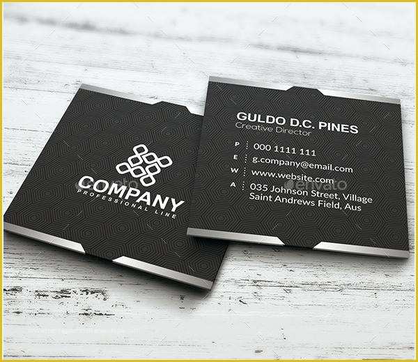Square Business Card Template Free Of Square Business Card Mockup Psd Business Cards with