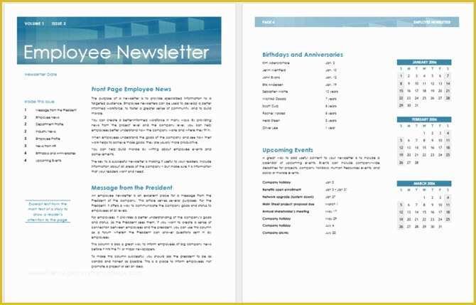 Staff Newsletter Templates Free Of 13 Free Newsletter Templates You Can Print or Email as Pdf