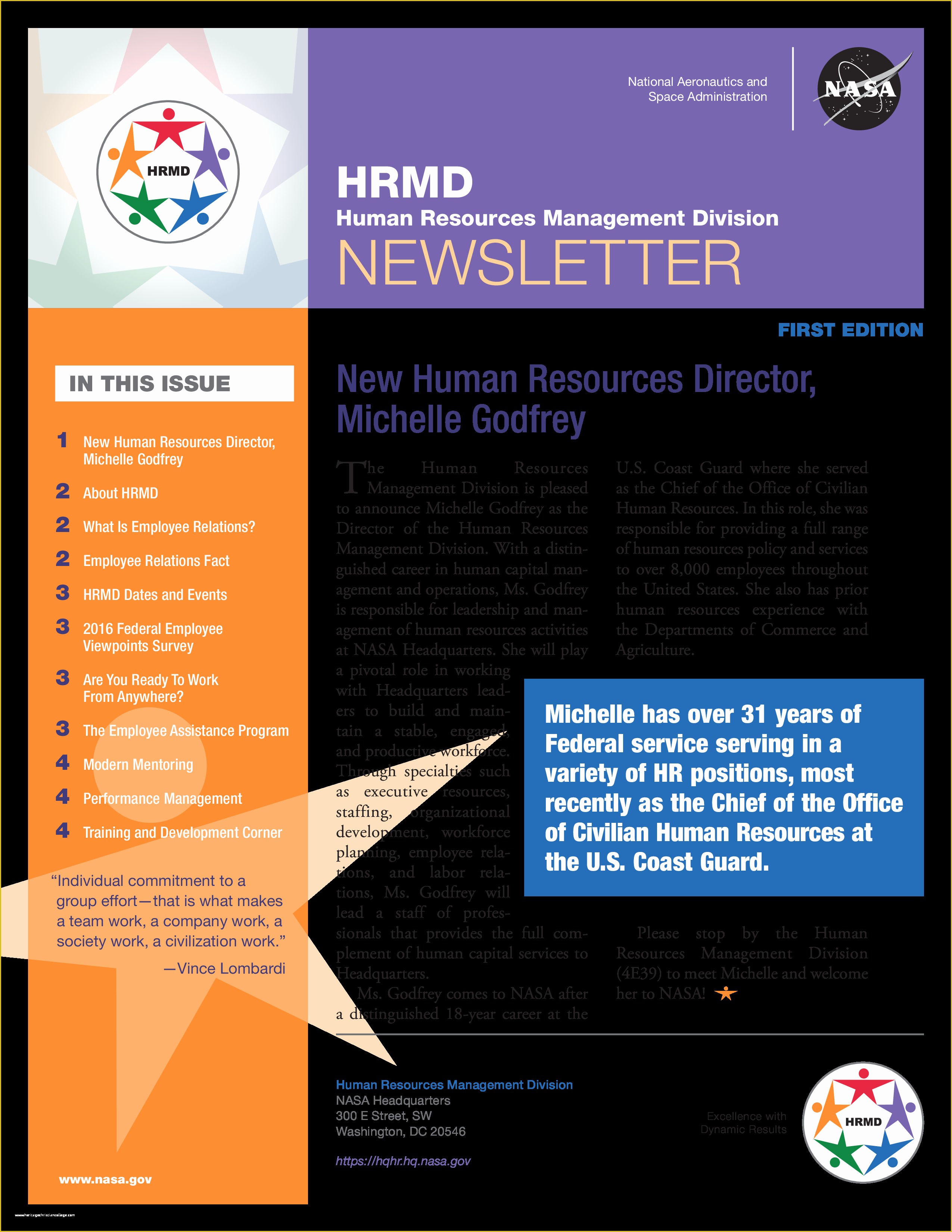 Staff Newsletter Templates Free Of Free Monthly Human Resources Newsletter Example