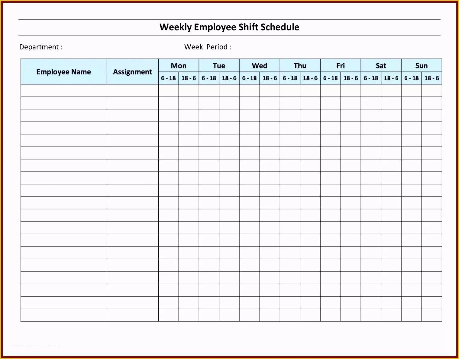 Staffing Template Excel Free Of 7 Monthly Staff Schedule Template Excel Exceltemplates