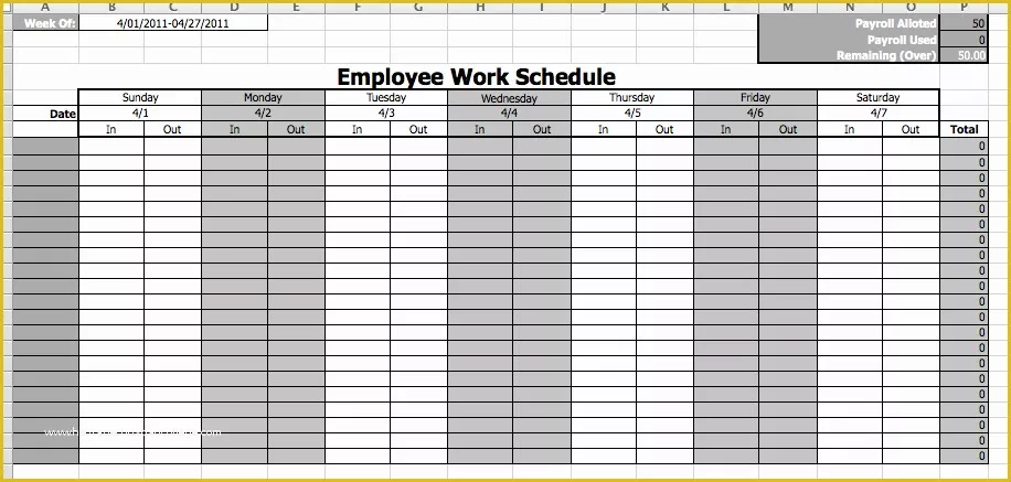 Staffing Template Excel Free Of Staffing Schedule Template