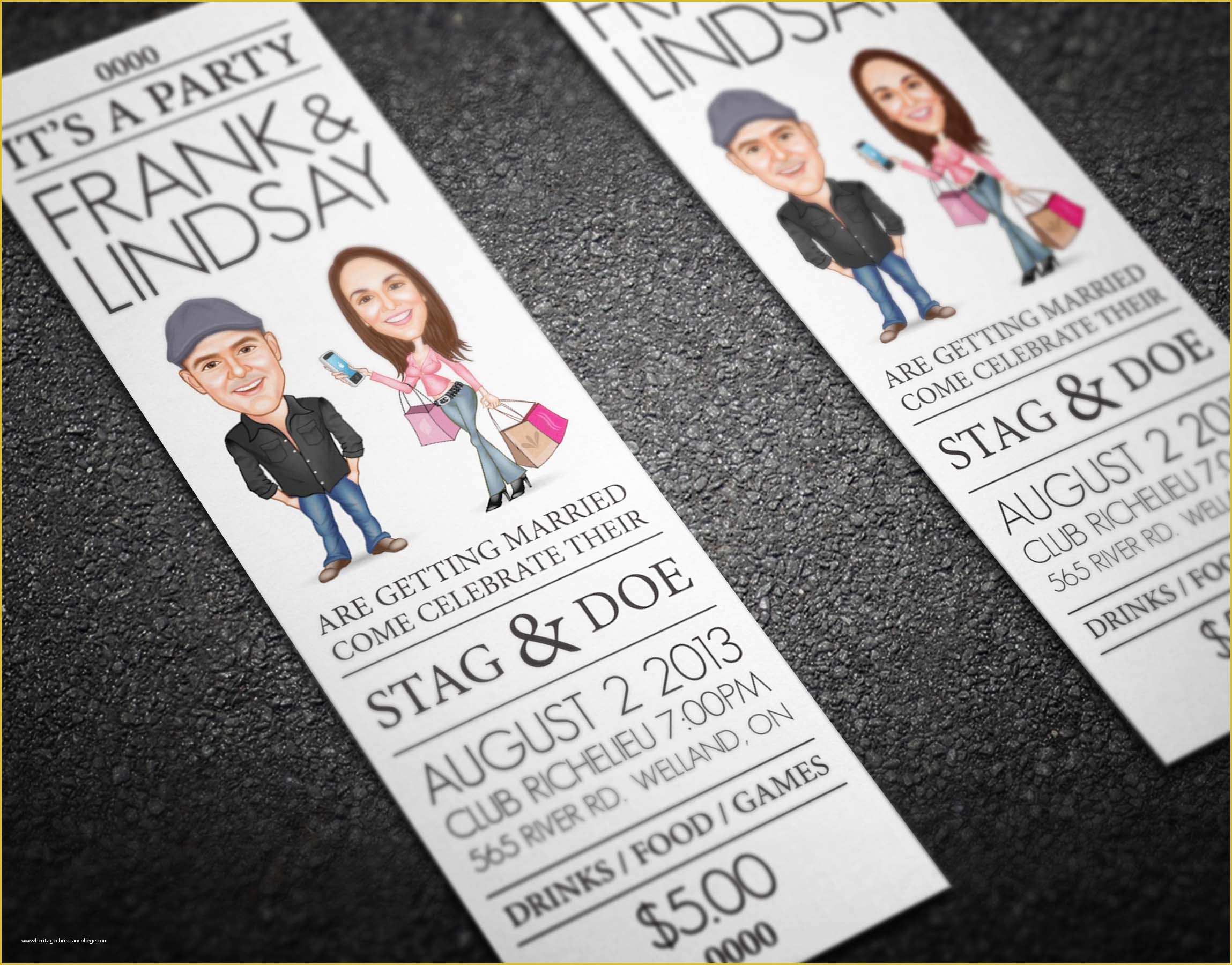 Stag Tickets Template Free Of Stag and Doe Decoration Ideas Elitflat