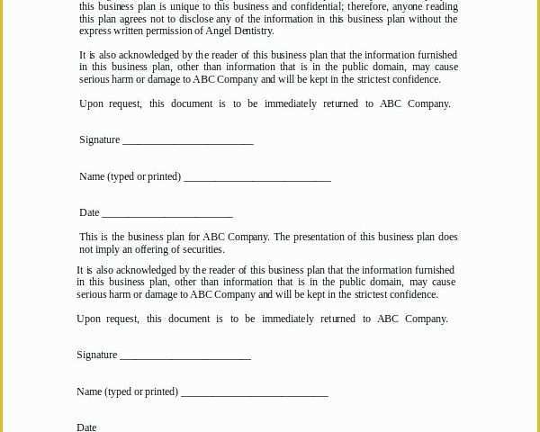 Standard Nda Template Free Of Confidentiality Agreement Free Template Download with