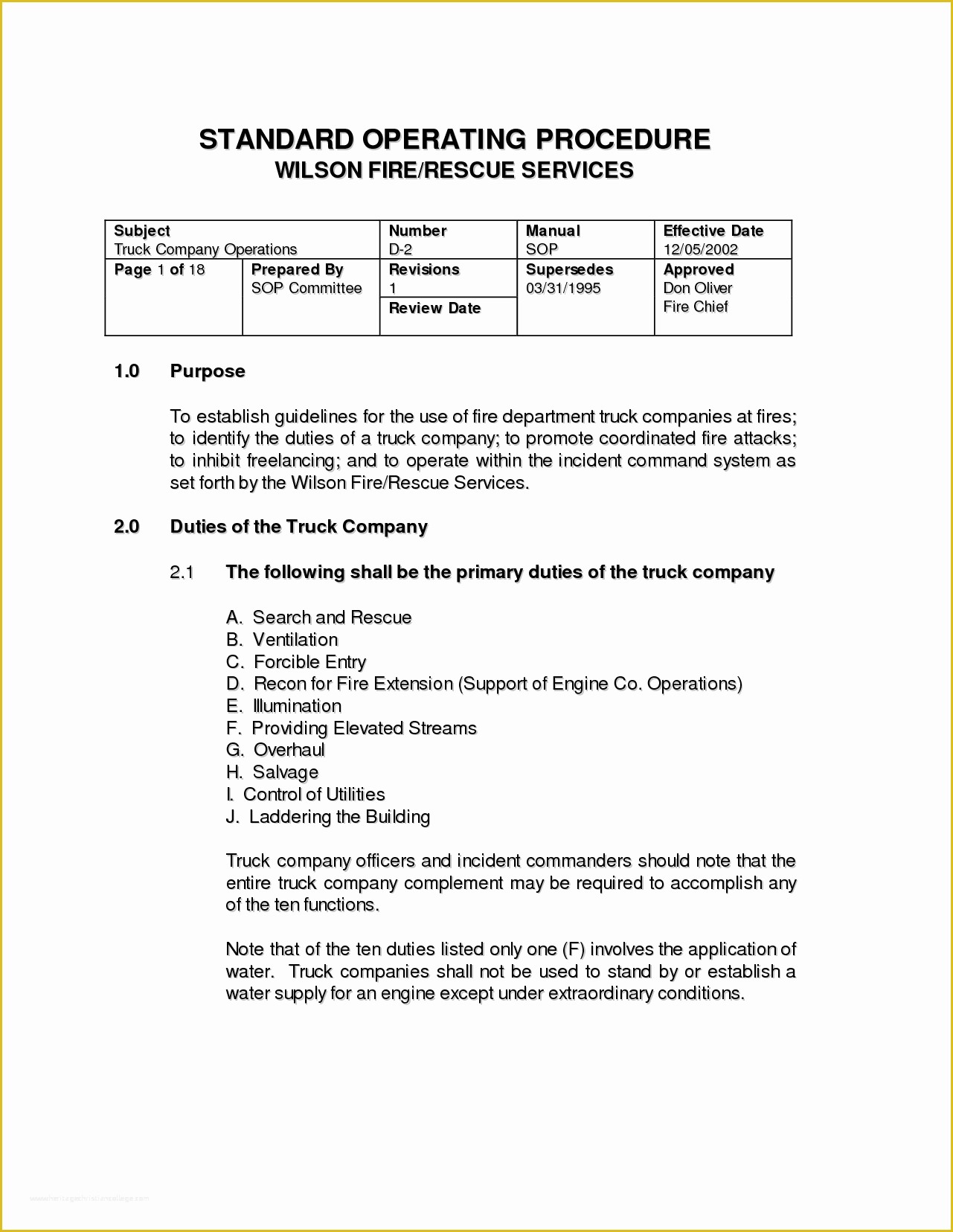 Standard Operating Procedure Template Free Of 11 Standard Operating Procedure Template Word