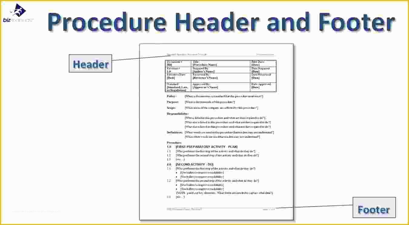 Standard Operating Procedure Template Free Of 14 Standard Operating Procedures Templates