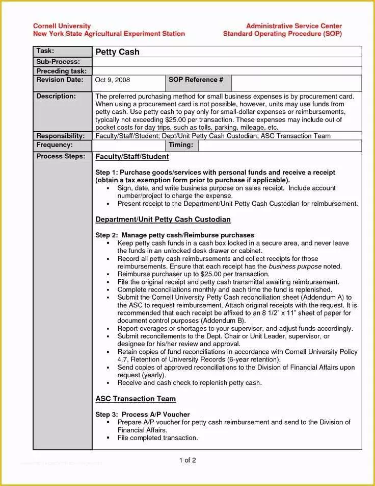 Standard Operating Procedure Template Free Of Best 25 Standard Operating Procedure Template Ideas On