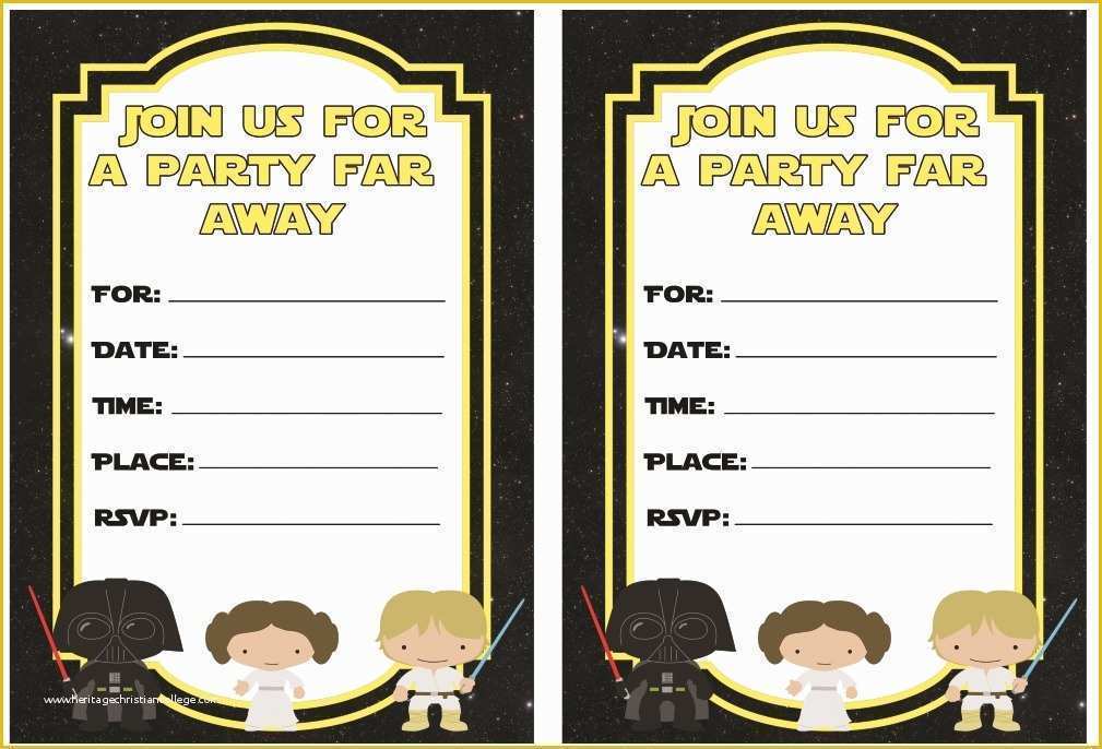 Star Invitation Template Free Of Lego Star Wars Birthday Invitations Template – Free