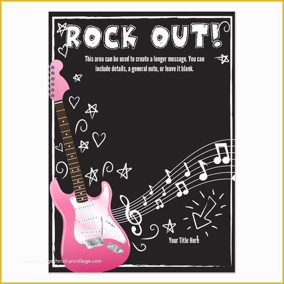 Star Invitation Template Free Of Rock Star Birthday Party Invitation Templates