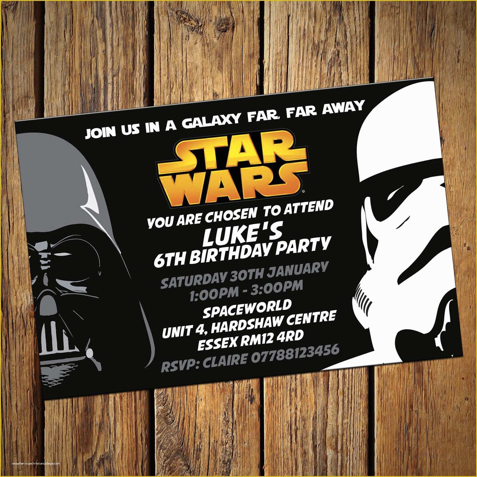 Star Invitation Template Free Of Star Wars Birthday Invites Star Wars Birthday Invites with