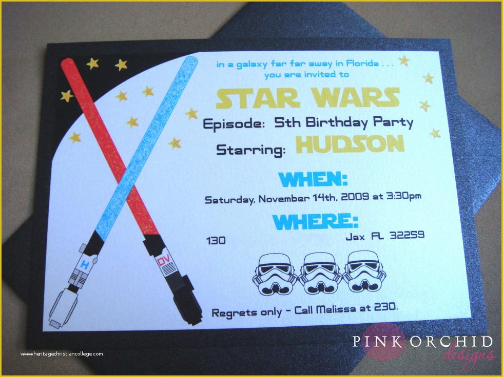 Star Invitation Template Free Of Star Wars Birthday Party Invitations Templates