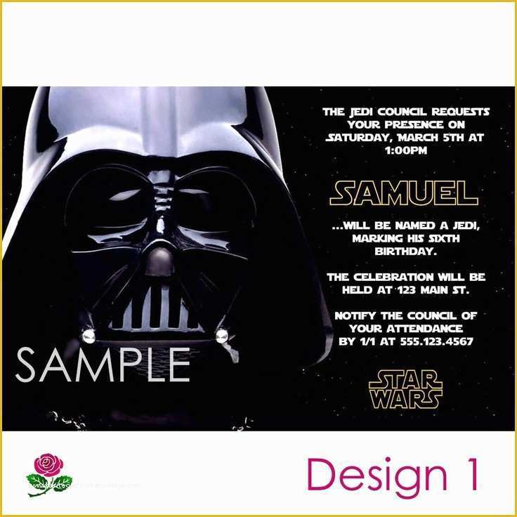 Star Invitation Template Free Of Star Wars Invitation Printable Birthday Party You Print