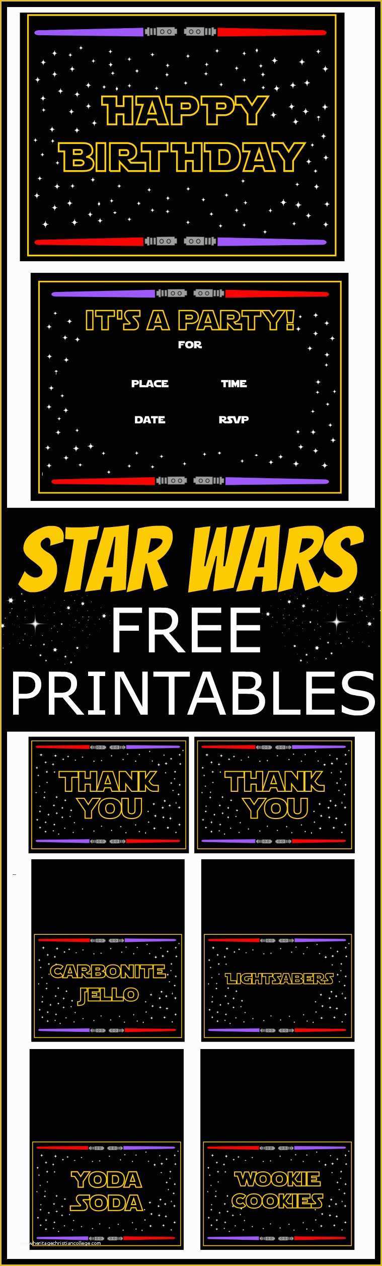 Star Wars Food Labels Template Free Of Star Wars Free Printables
