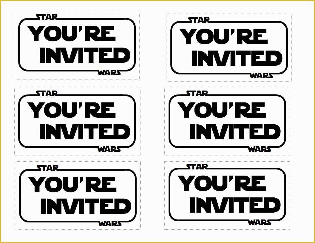 Star Wars Food Labels Template Free Of the Contemplative Creative Star Wars Party Invitation