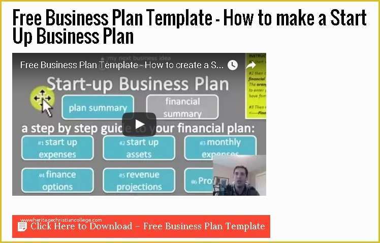 Startup Business Plan Template Free Download Of Free Business Plan Template How to Make A Start Up