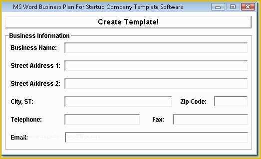 Startup Business Plan Template Free Download Of Ms Word Business Plan for Startup Pany Template