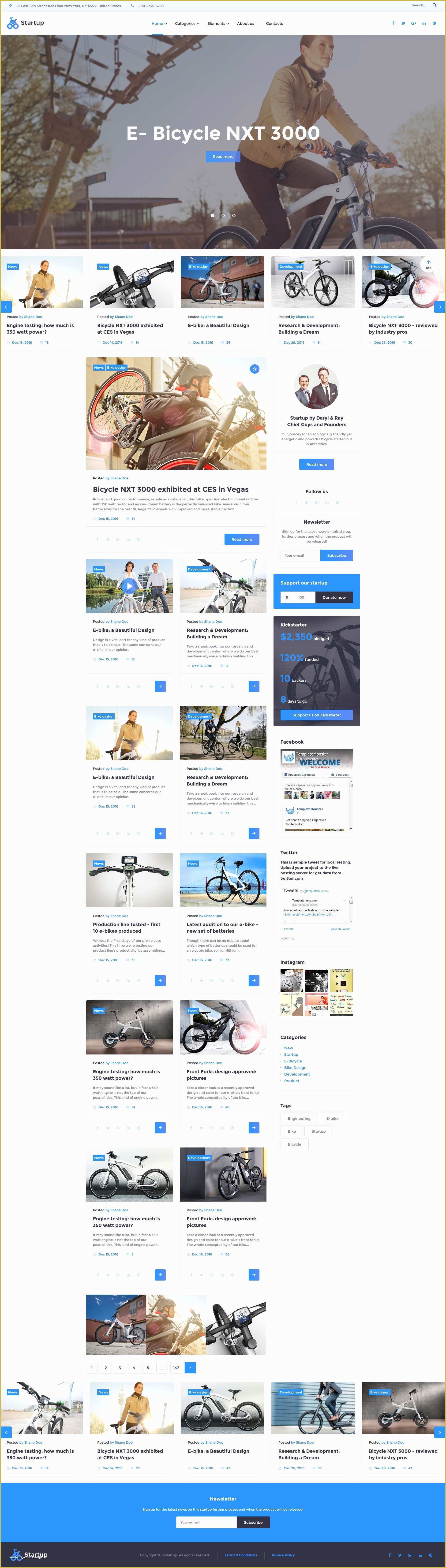 Startup Website Template Free Of Biker Club Bootstrap Template