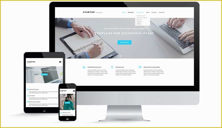 Startup Website Template Free Of Business Startup Template Joomla Templates Hotthemes