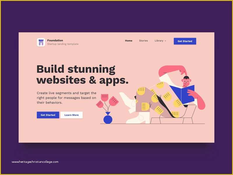 Startup Website Template Free Of Foundation Startup Landing Page Bootstrap Website