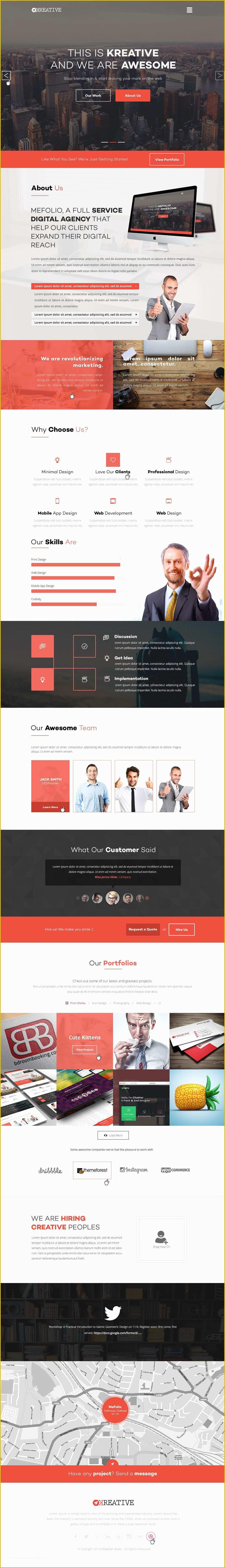 Startup Website Template Free Of Free Agency Website Templates Psd Css Author