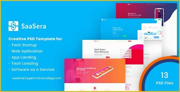 Startup Website Template Free Of Saasera Startup Web Application software as A Service