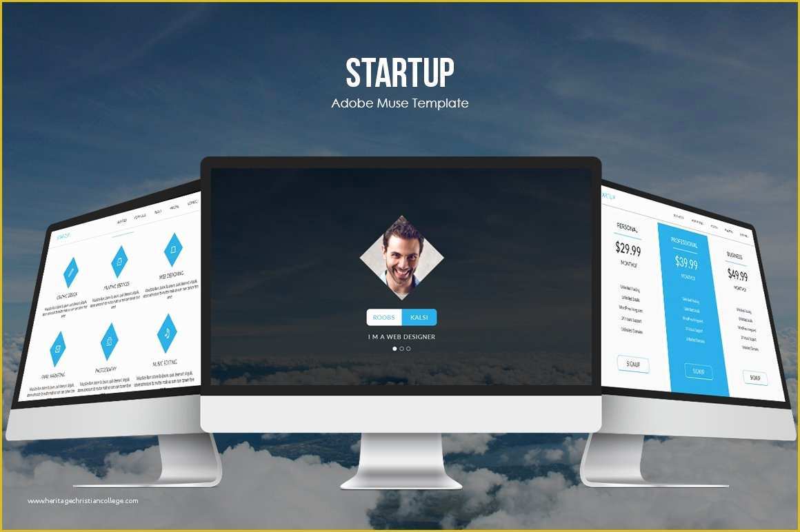 Startup Website Template Free Of Startup Responsive Muse Template Website Templates