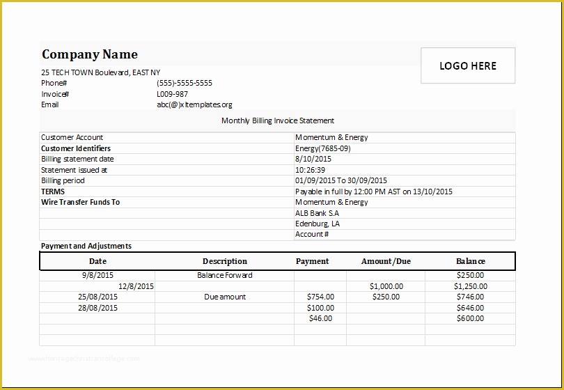 Statement Of Invoices Template Free Of Pin by Alizbath Adam On Daily Microsoft Templates