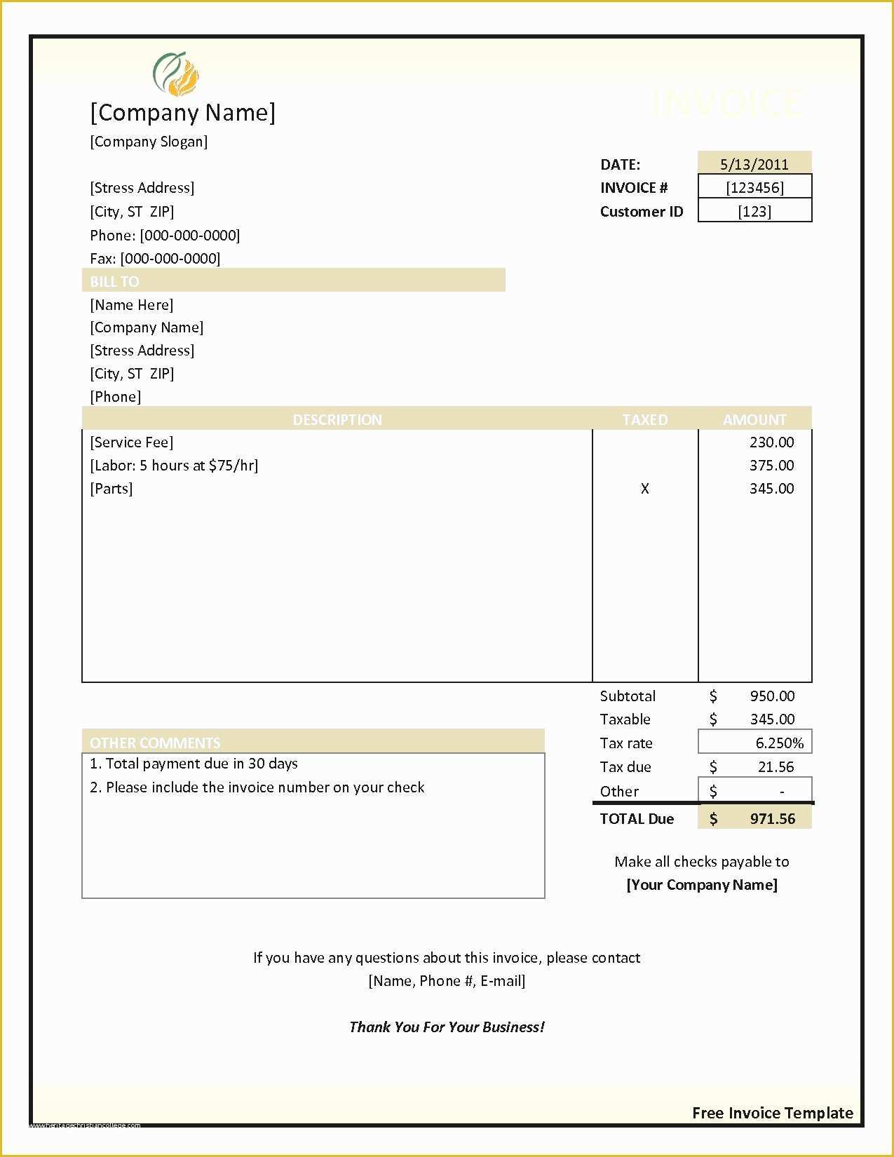Statement Of Invoices Template Free Of Statement Invoices Template Free or Blank Invoices to