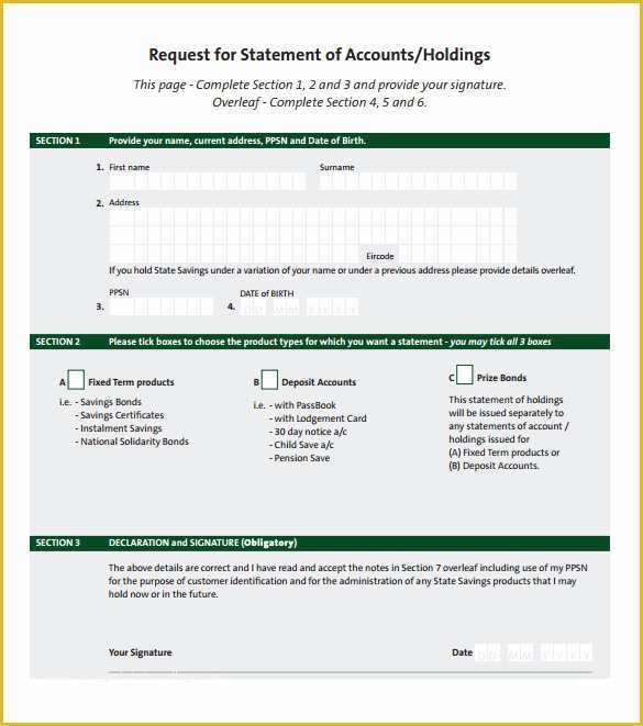 Statement Template Free Download Of 11 Statement Of Account Samples