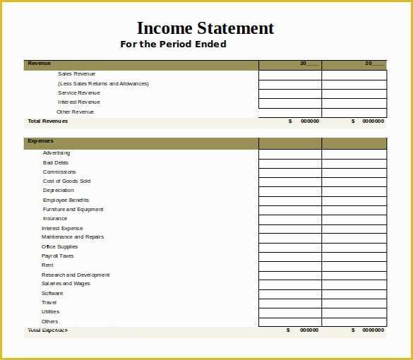 Statement Template Free Download Of 11 Word 2010 Statement Template Free Download