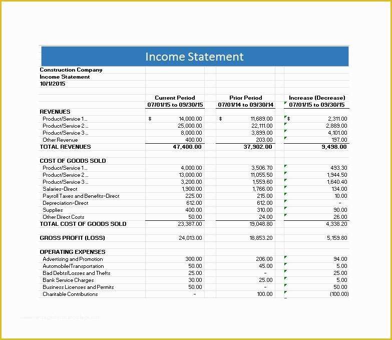 Statement Template Free Download Of 27 Free In E Statement Examples & Templates Single