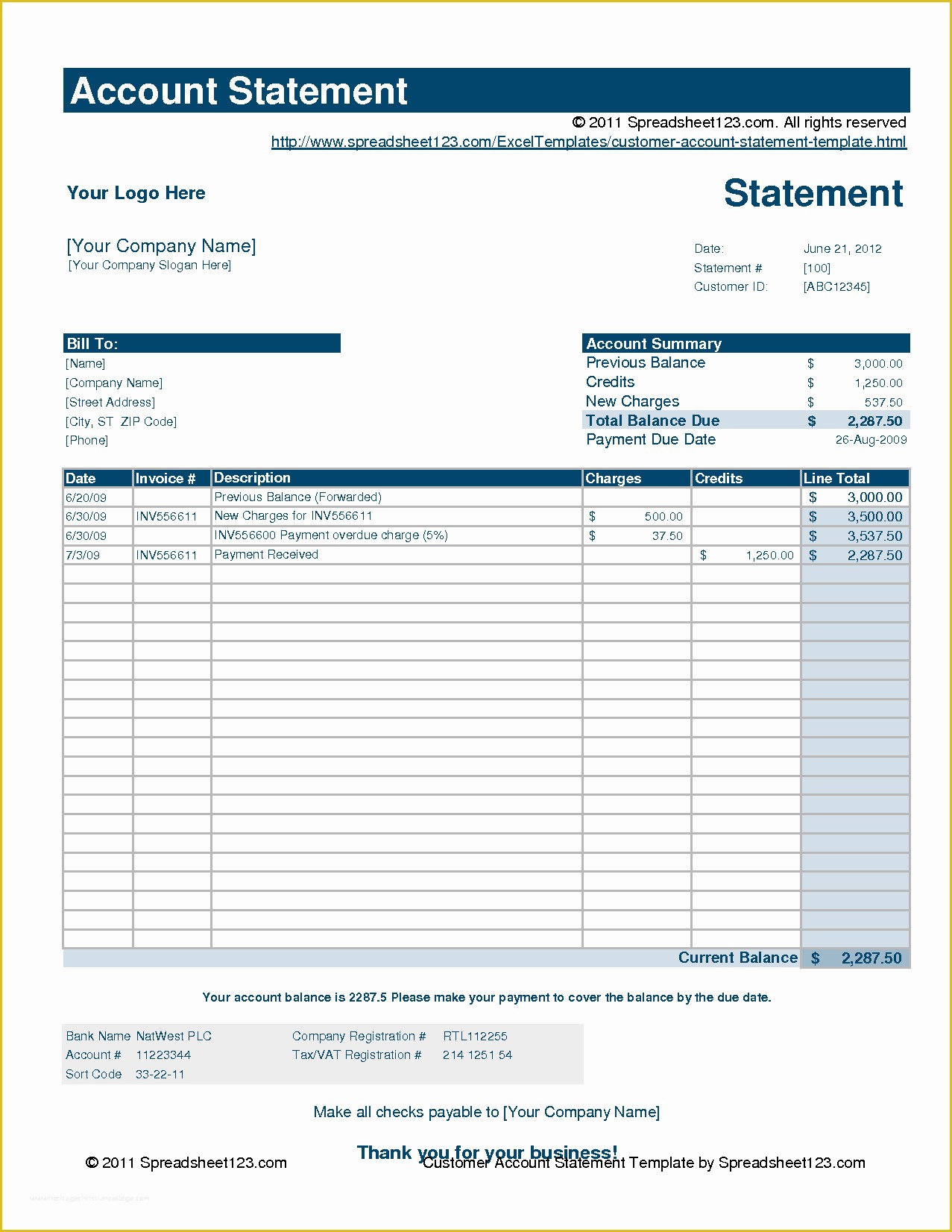 Statement Template Free Download Of 28 Of Customer Statement Account Template