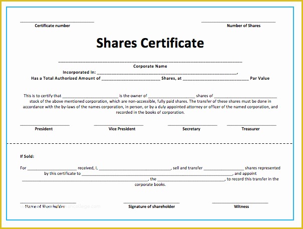 Stock Certificate Template Free Download Of Stock Certificate Template