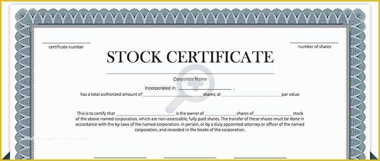 Stock Certificate Template Free Download Of Stock Certificate Template Pdf Invitation Template