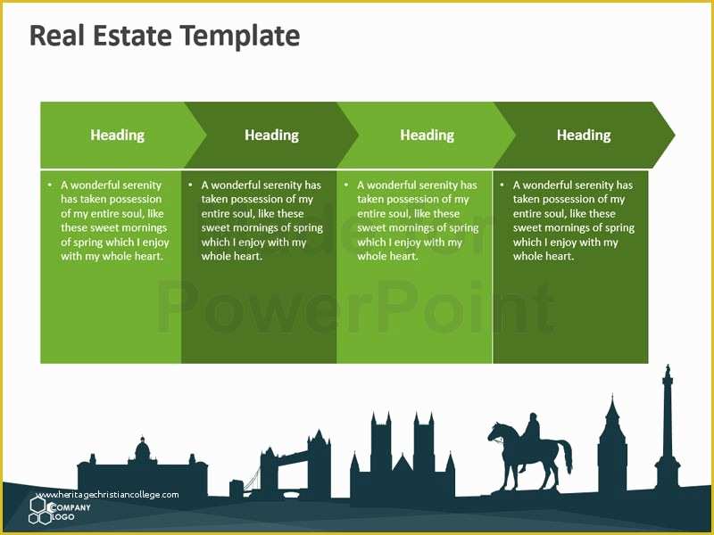 Stock Market Website Template Free Of Real Estate – Editable Powerpoint Template