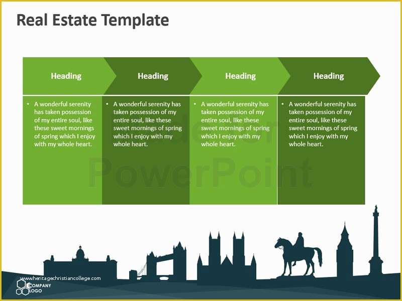 Stock Market Website Template Free Of Real Estate – Editable Powerpoint Template