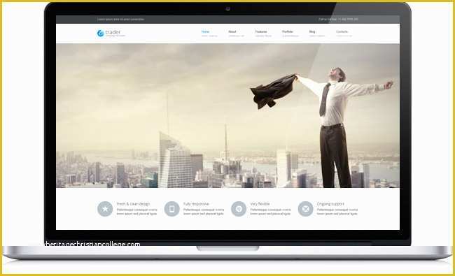 Stock Market Website Template Free Of Trader Responsive HTML5 Template for Corporate Site