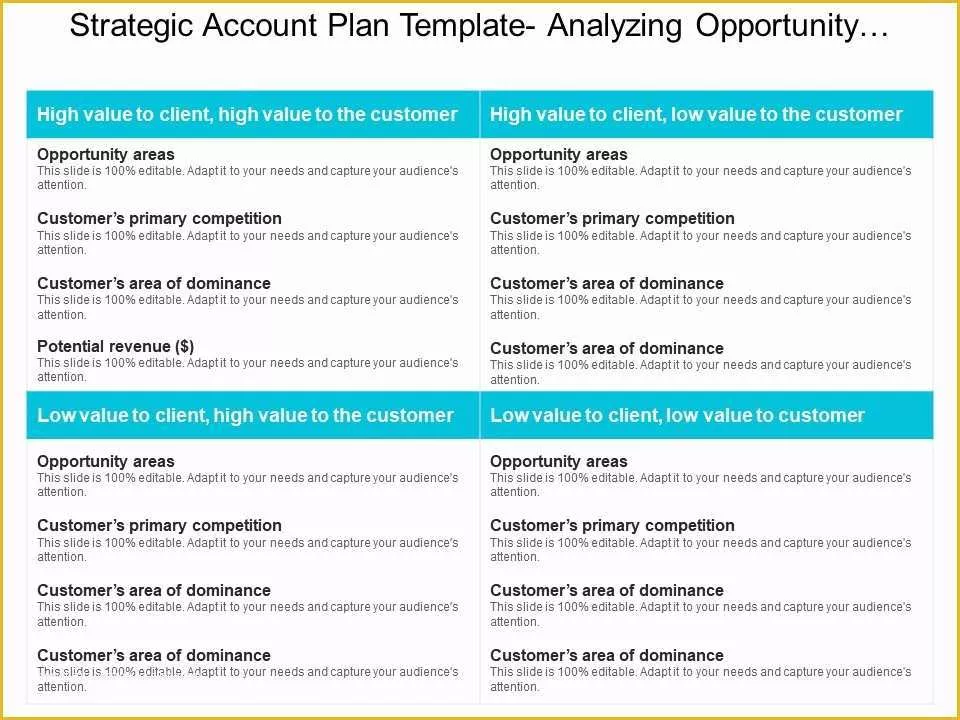 Strategic Plan Powerpoint Template Free Of Strategic Account Plan Template Analyzing Opportunity