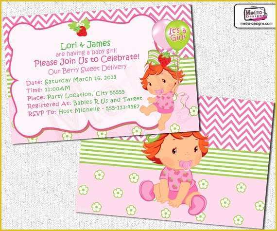 Strawberry Shortcake Invitation Template Free Download Of Free Printable Strawberry Shortcake Invitation